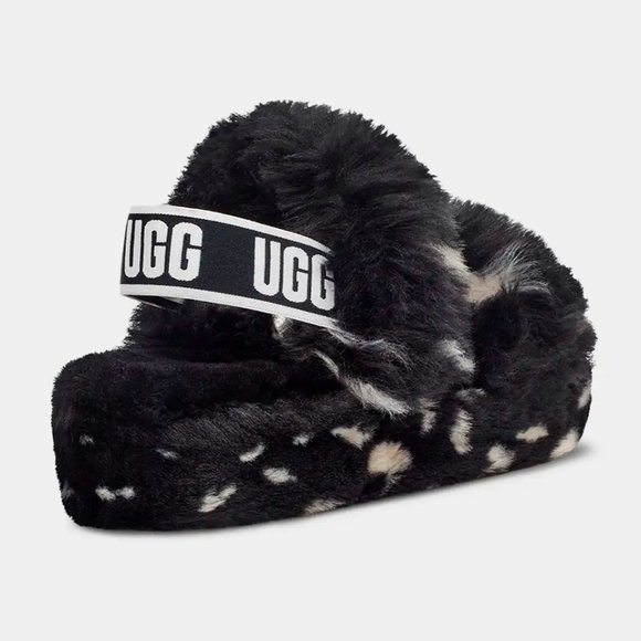 UGG Oh Yeah Spots Black Size 9 US Women's New - Picture 2 of 4